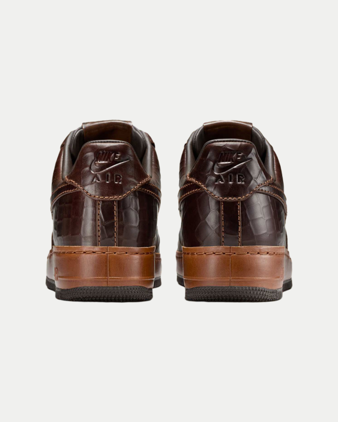 Nike Air Force 1 Low Textured Croc Fauna Brown