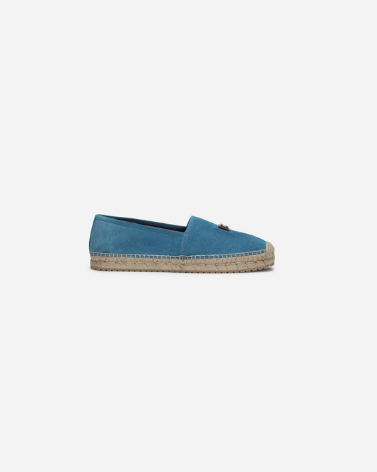 Dolce and Gabbana Blue Suede Espadrille