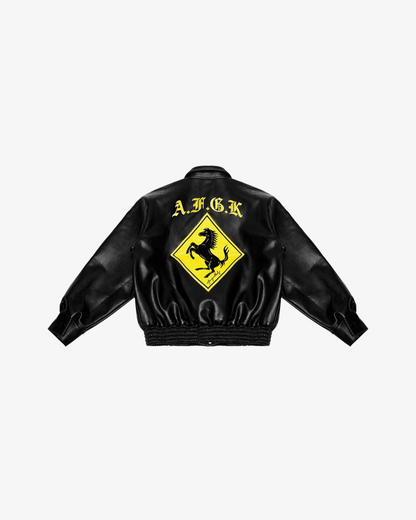 A Few Good Kids Racing Ferrari Leather Jacket