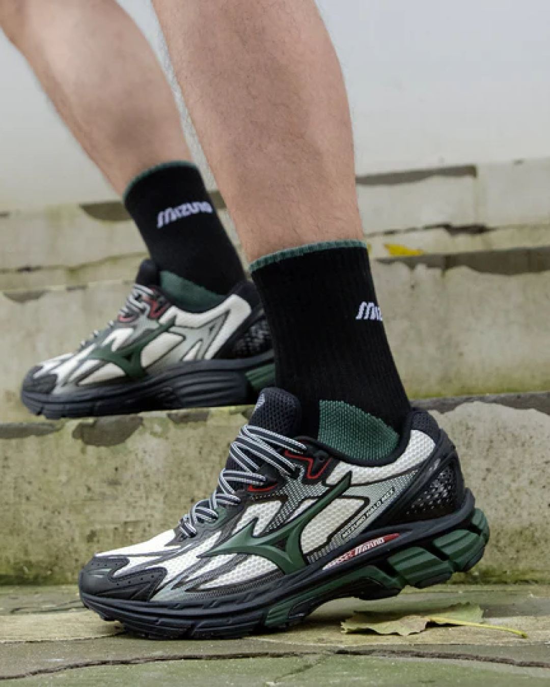 Mizuno Halo Mix Black Green Sneakers