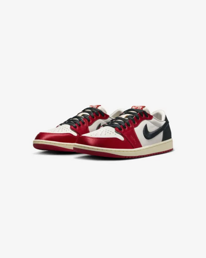 Trophy Room x Air Jordan 1 Low OG ‘Sail And Varsity Red‘ Sneakers