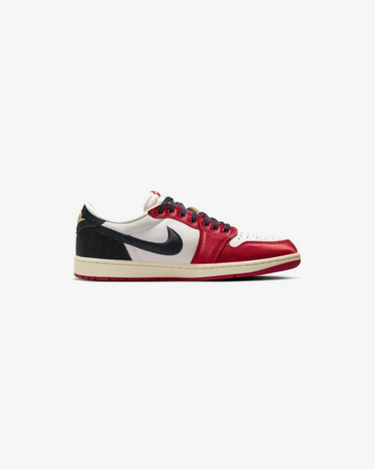 Trophy Room x Air Jordan 1 Low OG ‘Sail And Varsity Red‘ Sneakers