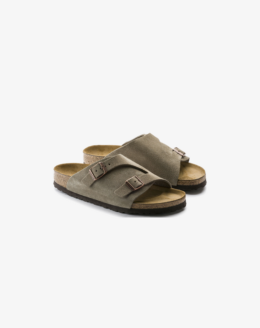 Birkenstock Zürich Suede Leather Sandal "Grey"