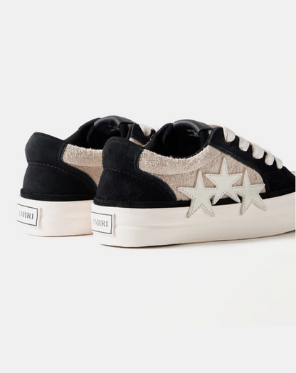 AMIRI Sunset Skate Low Appliquéd Suede and Leather Sneakers