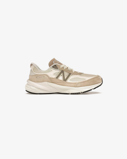 New Balance 990v6 Cream Beige Sneakers