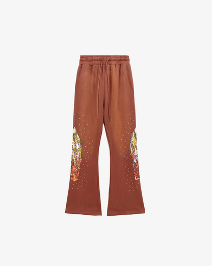 Who Decides War Flare Pants - Brown