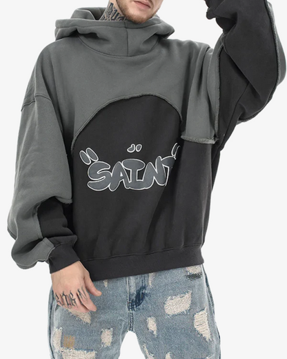 Saint Oversize Fleece Hoodie - Black