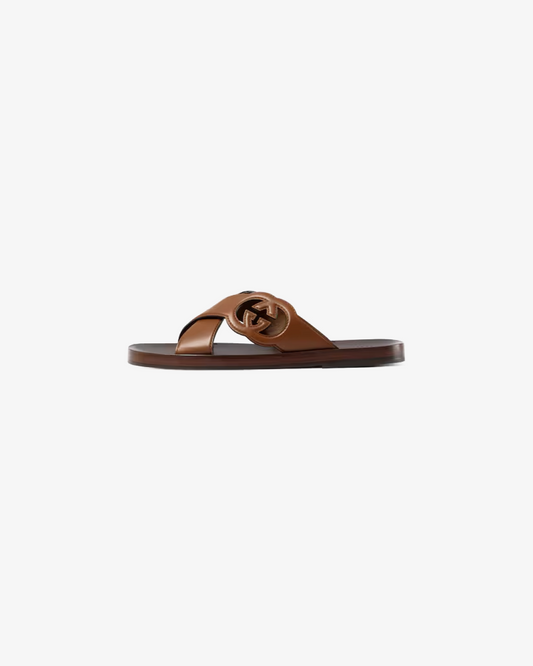 Gucci Men's Interlocking G Slide Sandal