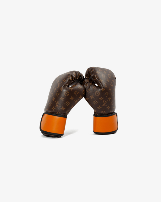 Louis Vuitton Karl Lagerfeld Ultra Rare Limited Monogram Boxing Glove Set.