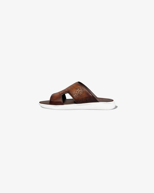 Berluti Shadow Leather Sandals