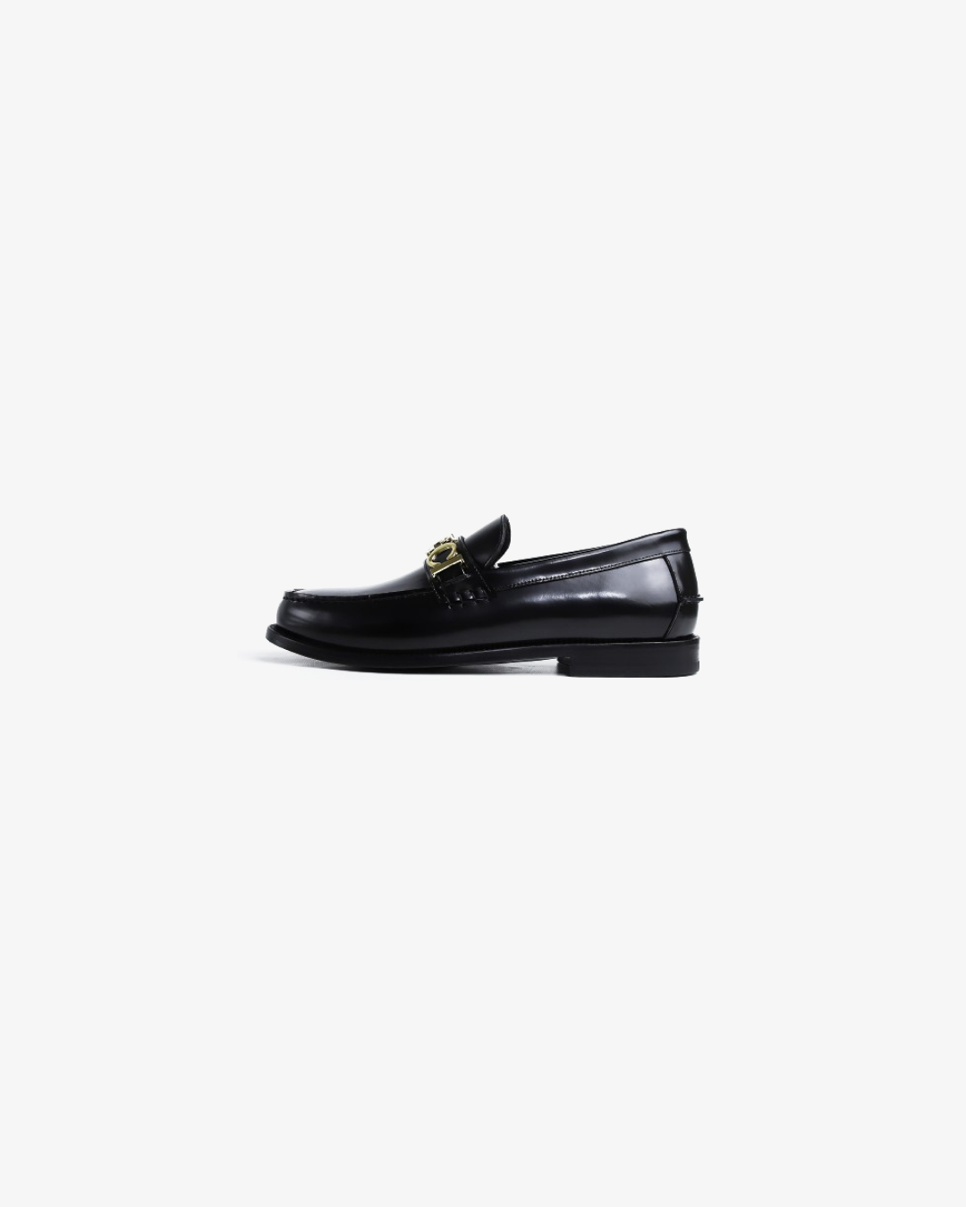 Gucci Men's Black Cara Logo Snaffle Loafers