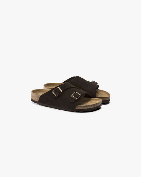 Birkenstock Zürich Suede Leather Sandal "Mocha Brown"