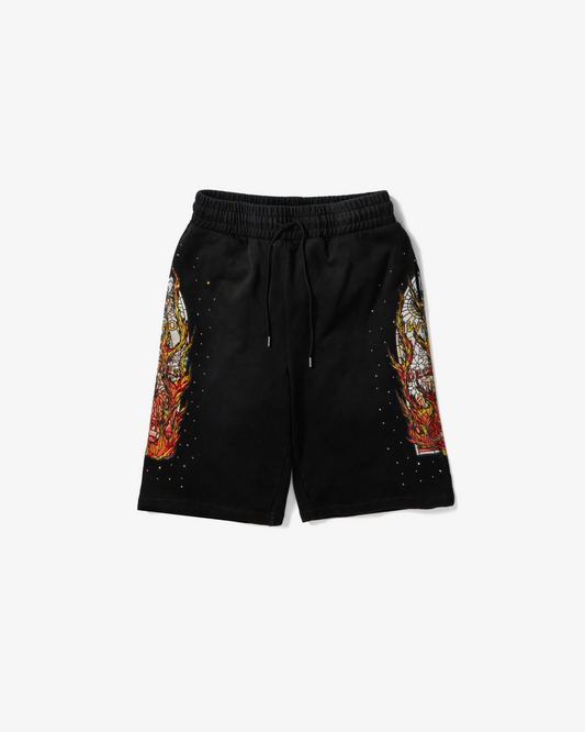 Who Decides War Sweat Shorts "Black"