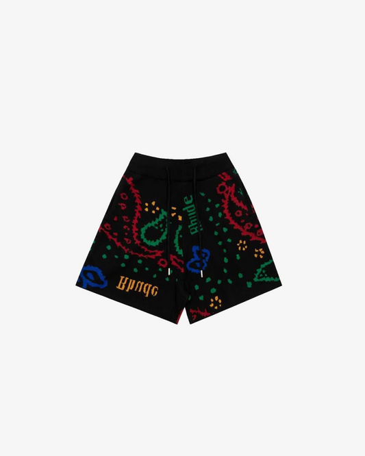 Rhude Paisley Wool Shorts