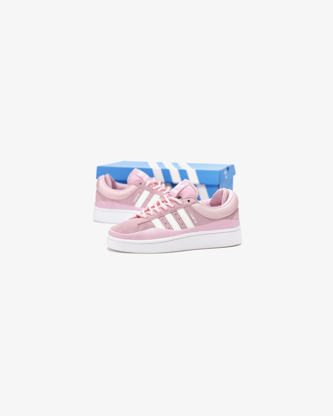 Adidas Campus X Bad Bunny Pink White Sneakers