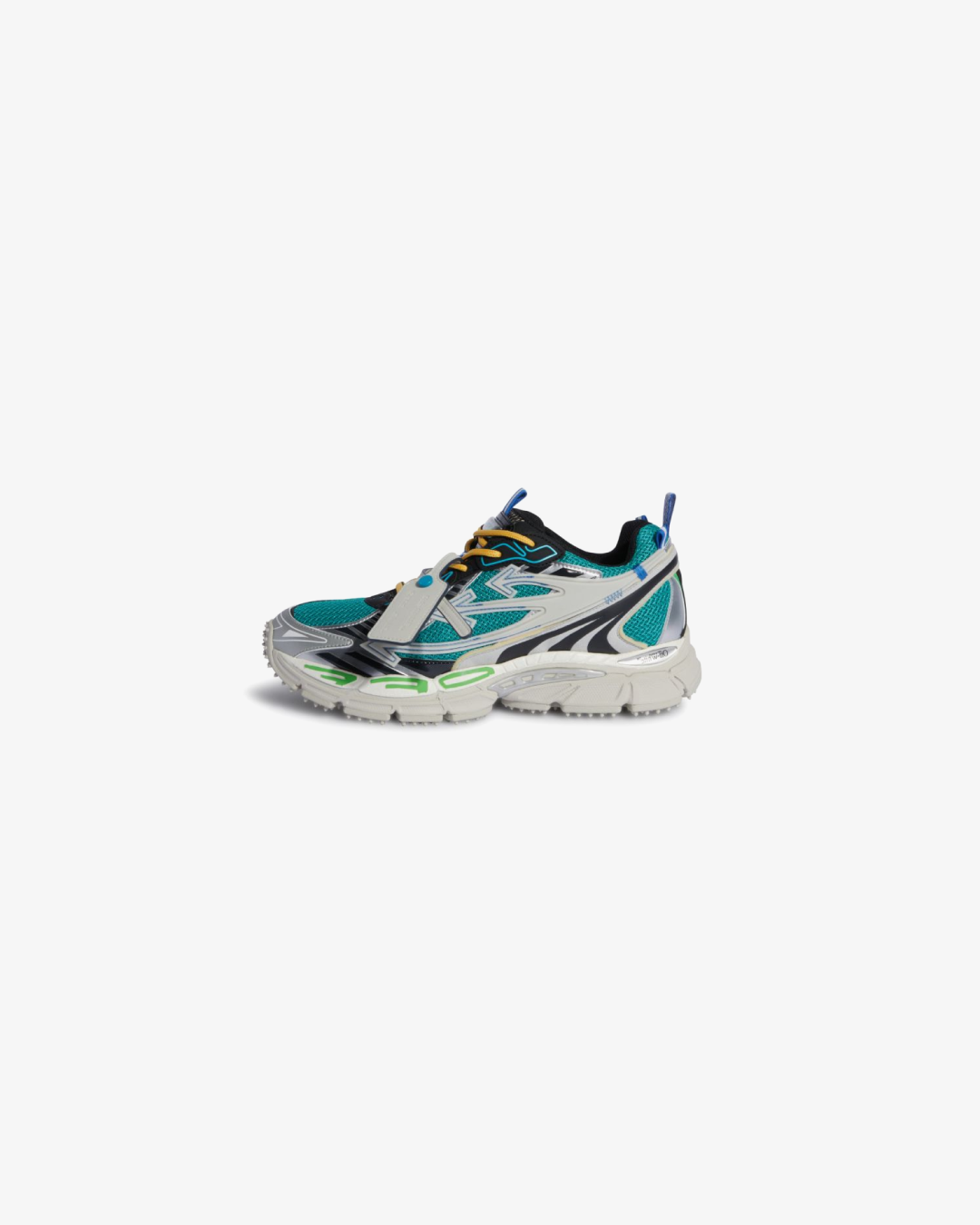 Off-White Virgil Abloh Sneaker ‘Be Right Back - Silver/Green‘ Sneakers