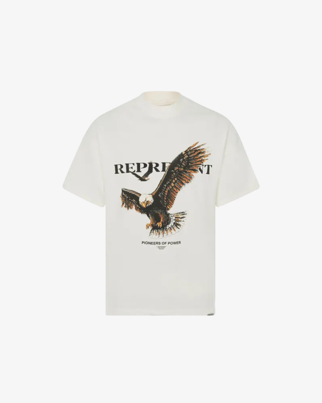 Represent Eagle Print Font -White T-Shirt