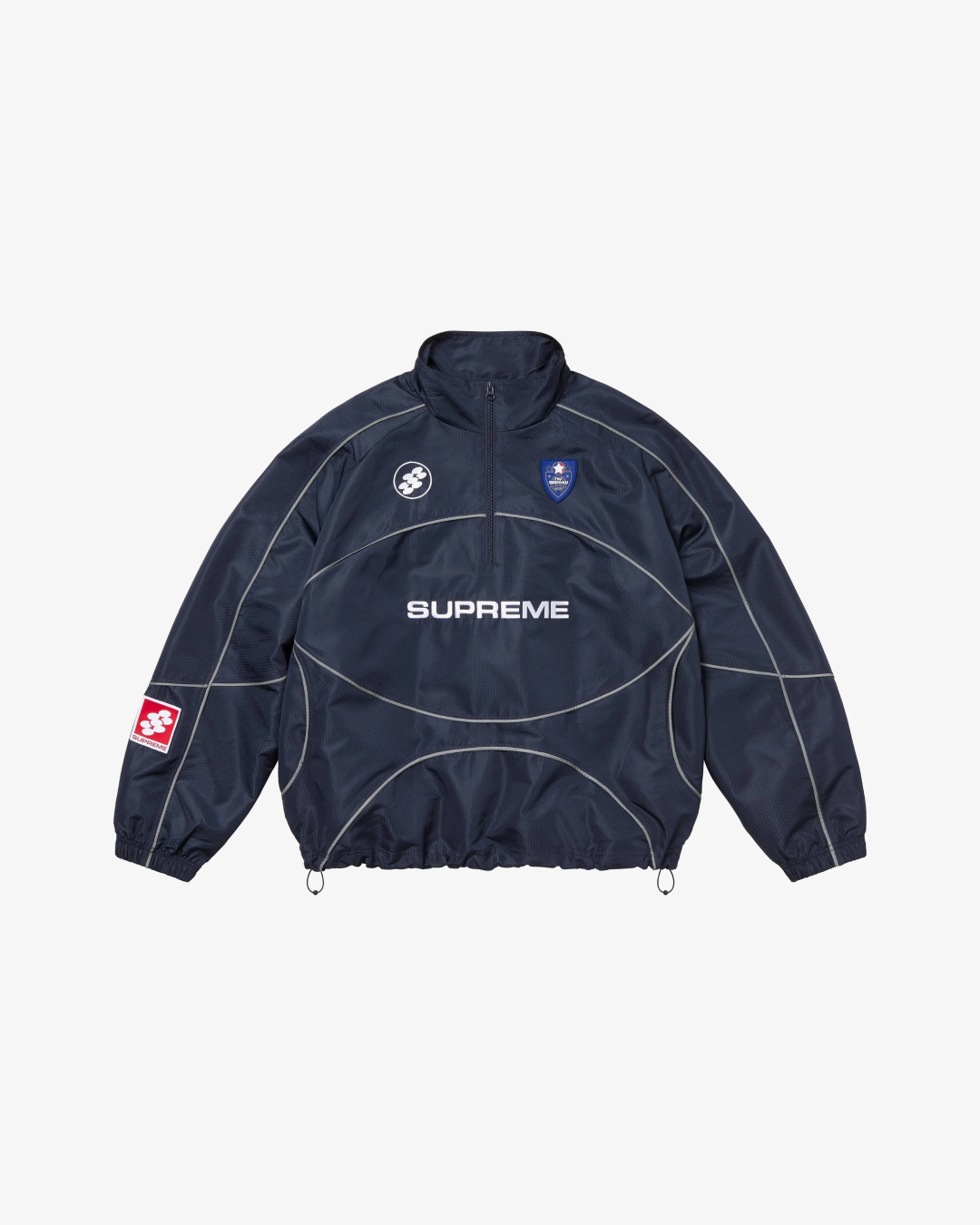 Supreme Reflective Piping Pullover Jacket