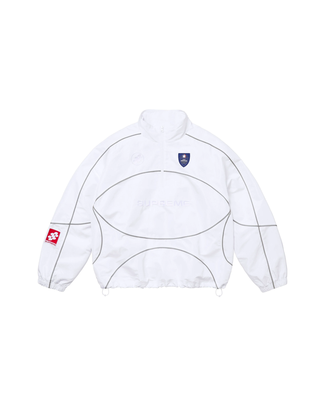 Supreme Reflective Piping Pullover Jacket