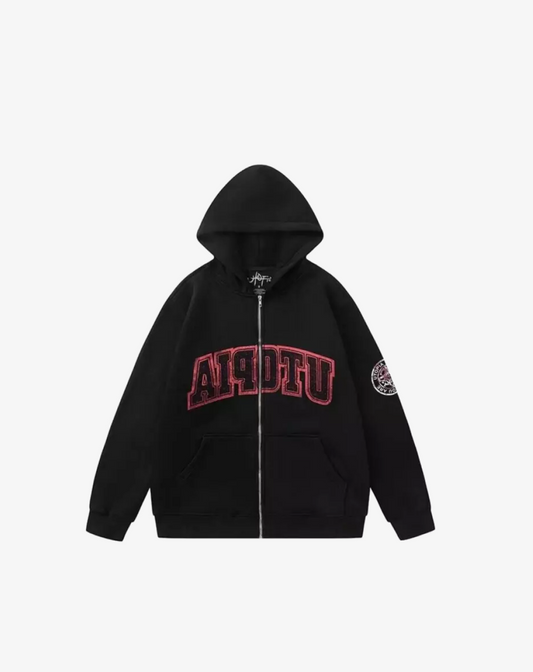 Utopia Zip-Up Hoodie