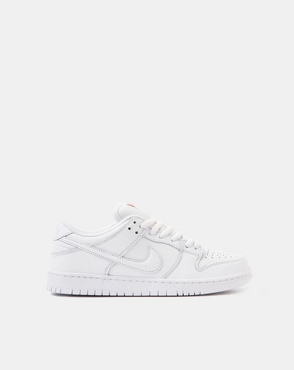 Nike SB Dunk Low Pro ISO “ORANGE LABEL” Triple White Sneakers