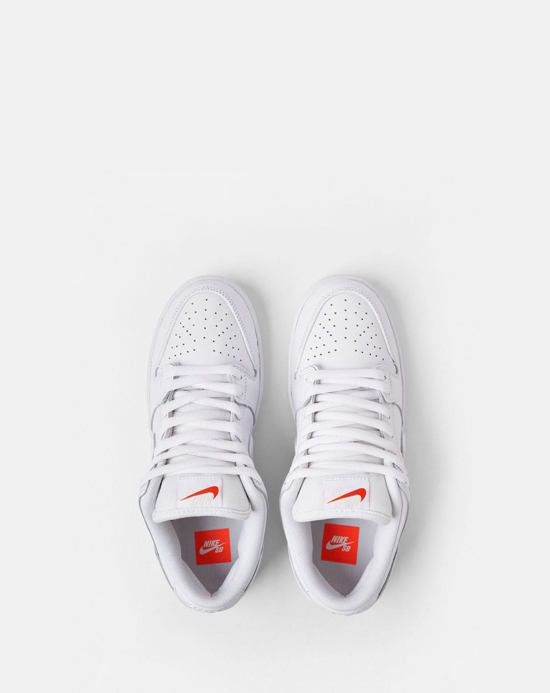 Nike SB Dunk Low Pro ISO “ORANGE LABEL” Triple White Sneakers