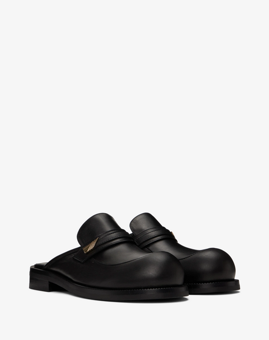 Martine Rose Black Bulb Toe Mule