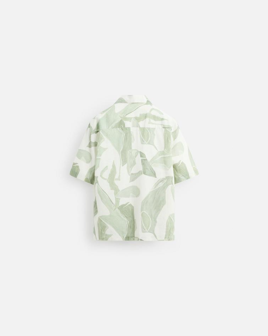 ZARA Abstract Green Print Shirt