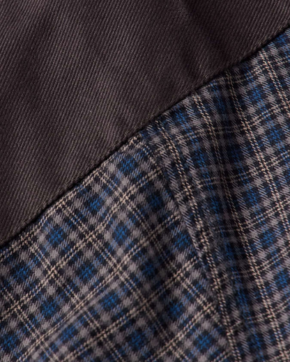 Acne Studios Sampa Dry Flannel Check Shirt in Navy Blue and Black