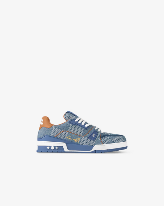 Louis Vuitton Trainer sneaker in Damier 3D denim