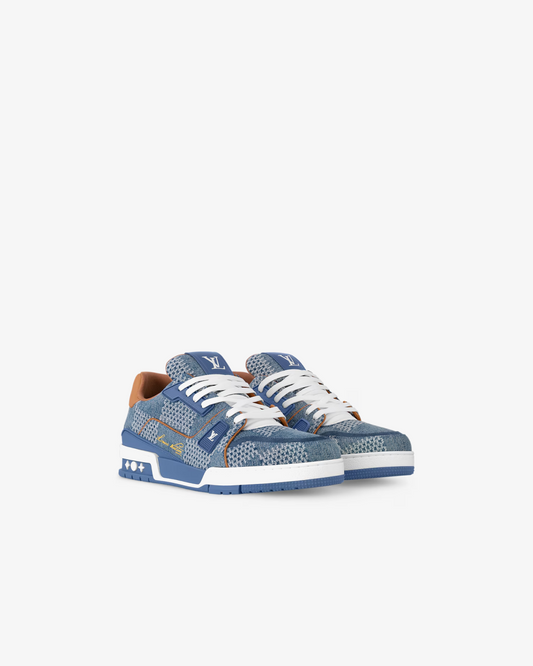 Louis Vuitton Trainer sneaker in Damier 3D denim