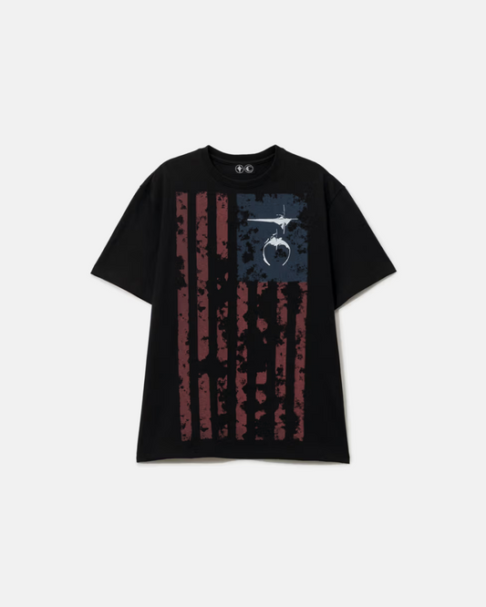 THUG CLUB Old Glory T-shirt In Black