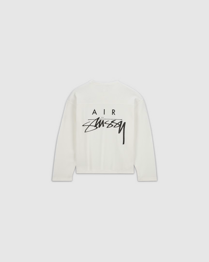STÜSSY X NIKE DRI-FIT MESH JERSEY IN WHITE AND BLACK