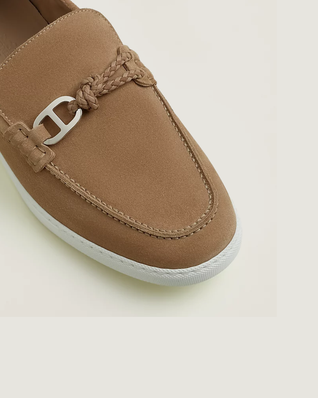 Hermes Ignacio Driving Loafer in Suede Calfskin