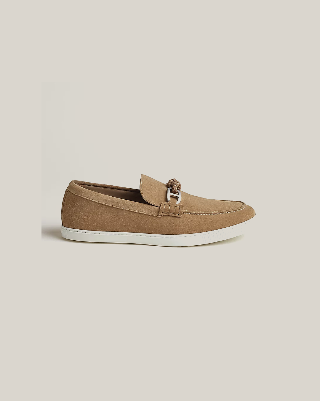 Hermes Ignacio Driving Loafer in Suede Calfskin