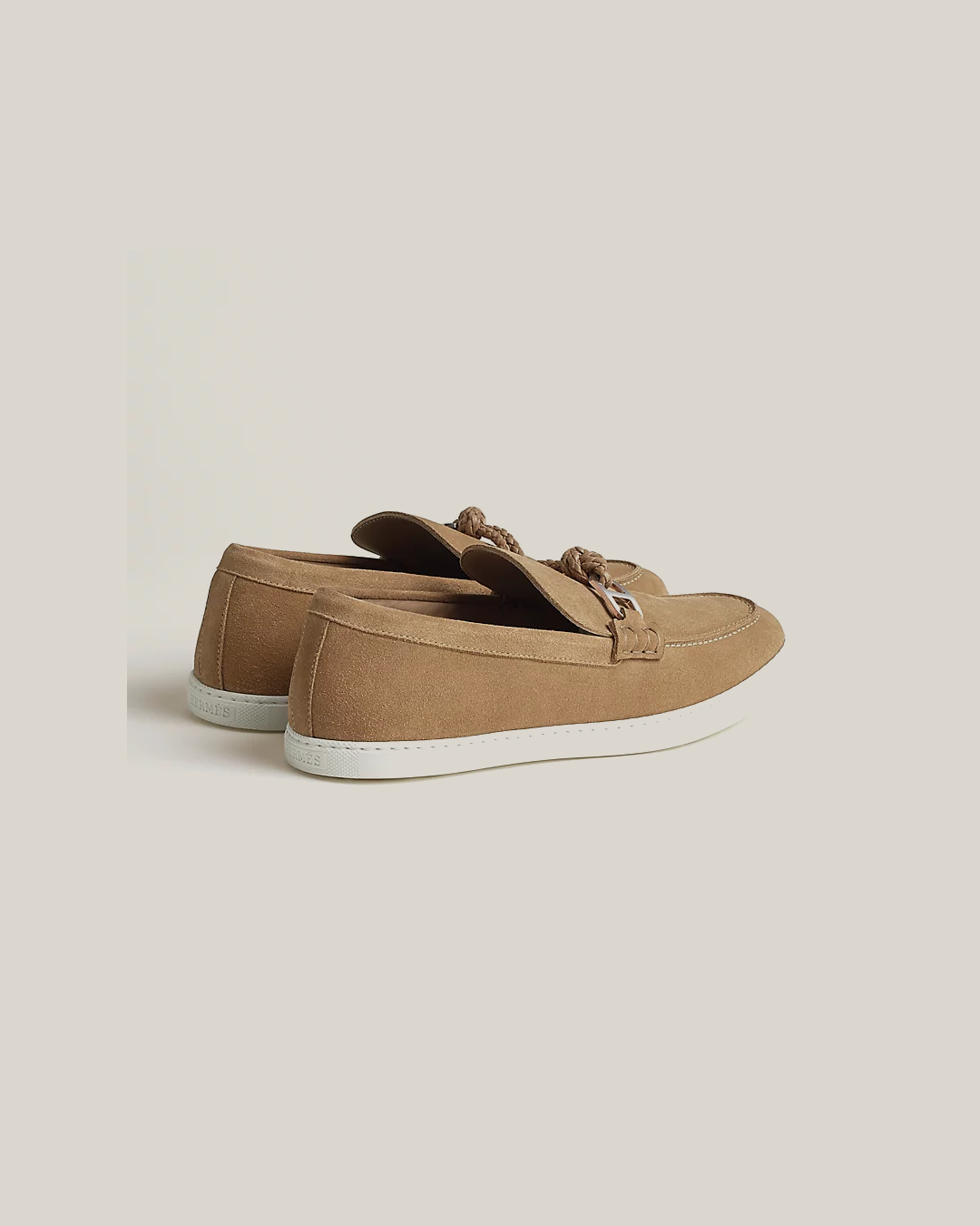 Hermes Ignacio Driving Loafer in Suede Calfskin