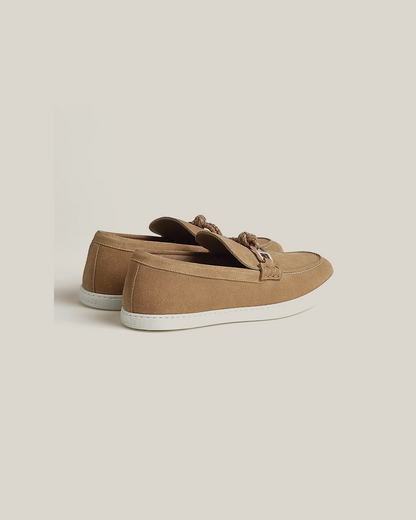 Hermes Ignacio Driving Loafer in Suede Calfskin