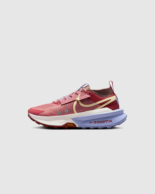Nike Zegama 2 Trail Running Shoe in Red Stardust/Mars Stone/Lilac Ice/Alabaster