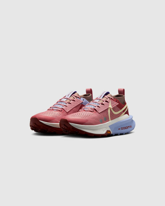 Nike Zegama 2 Trail Running Shoe in Red Stardust/Mars Stone/Lilac Ice/Alabaster