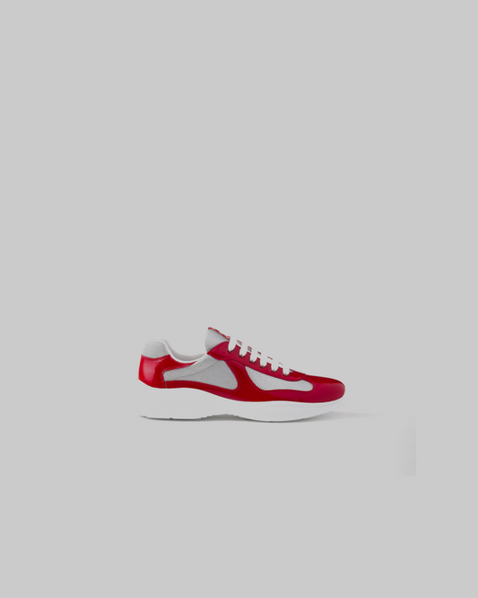 Prada America's Cup ' Red Patent Leather and Technical Fabric' Sneakers