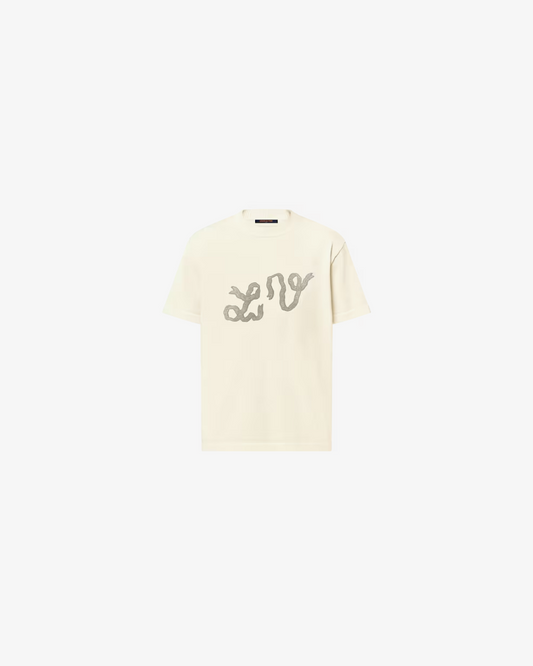 Louis Vuitton 1AGJTW  Embellished Short-Sleeved Cotton Crewneck
