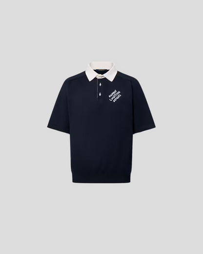 Louis Vuitton Embroidered Short-Sleeved Cotton Blend Polo Shirt
