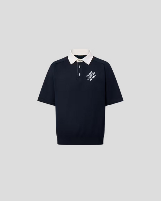 Louis Vuitton Embroidered Short-Sleeved Cotton Blend Polo Shirt