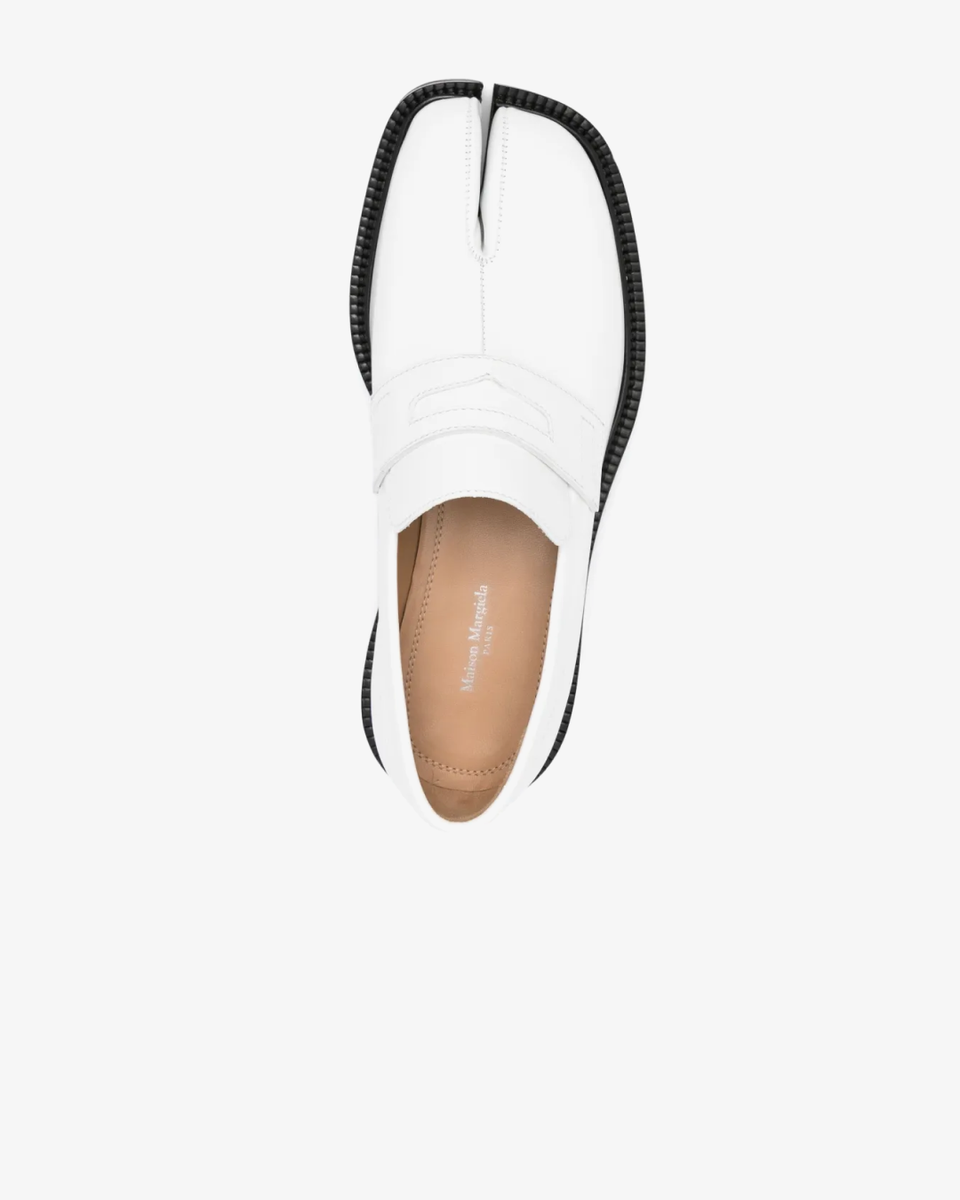 Maison Margiela Tabi 'Wine' Leather Loafers