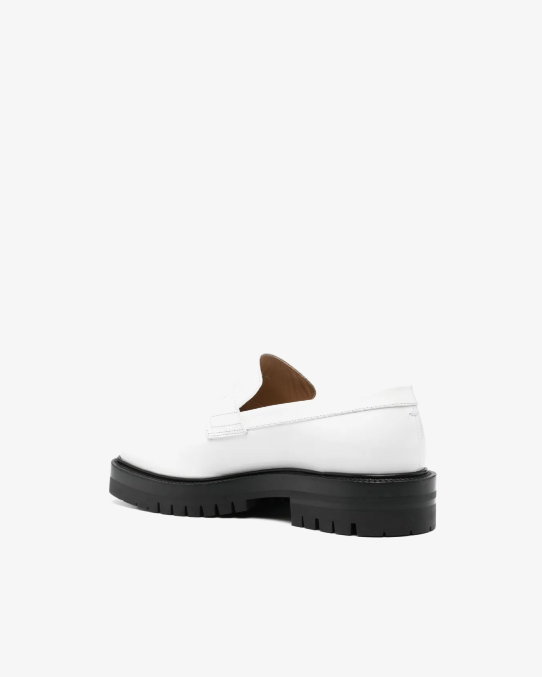 Maison Margiela Tabi 'Wine' Leather Loafers