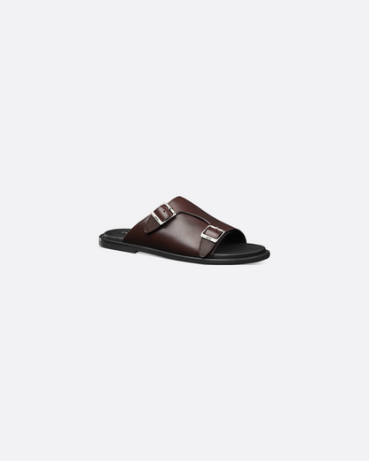Dior Alias Sandal Deep Brown Smooth Calfskin