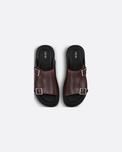 Dior Alias Sandal Deep Brown Smooth Calfskin