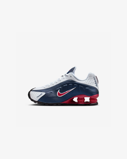 Nike Shox R4 "Midnight Navy/White/Metallic Silver/Gym Red” Sneakers