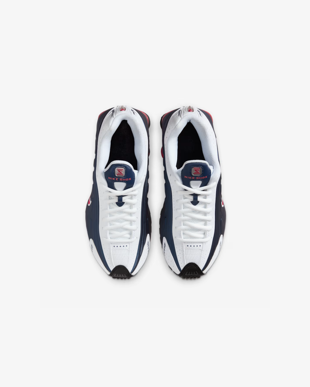 Nike Shox R4 "Midnight Navy/White/Metallic Silver/Gym Red” Sneakers