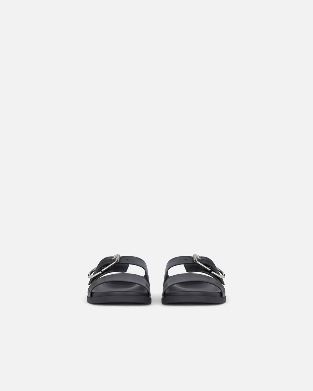 Givenchy Voyou Double Strap Sandal in Grained Leather